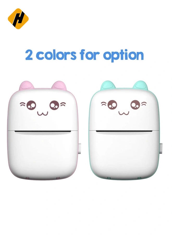 HuHa Portable Mini Pocket Printer BT Thermal Printer with Thermal Printing Paper USB Cable for Note Photo Web Document Printing  - Image 2