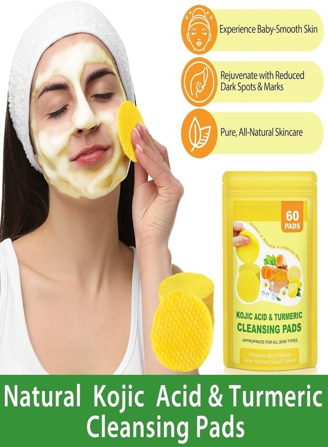 Suicune 1 Pack Turmeric Cleansing Pads,Kojic Acid and Turmeric Cleansing Pads for Face and Body Remove Excess Keratin 60 PCS - Image 5