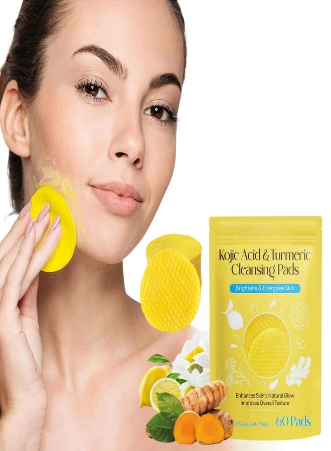 Suicune 1 Pack Turmeric Cleansing Pads,Kojic Acid and Turmeric Cleansing Pads for Face and Body Remove Excess Keratin 60 PCS - Image 1