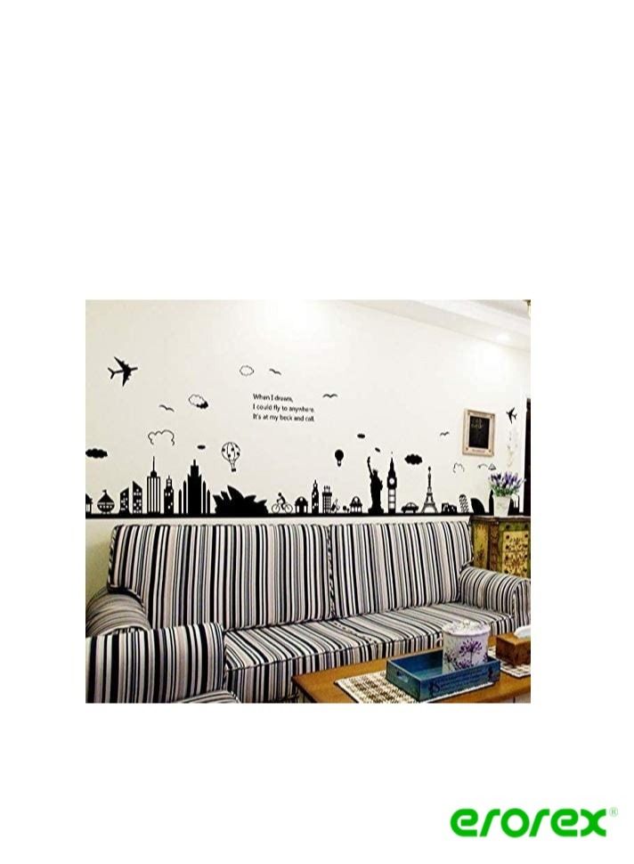 إيروريكس ملصقات جدارية على الطراز الأوروبي قابلة للإزالة لغرفة المعيشة وغرفة النوم والديكور المنزلي - Image 1