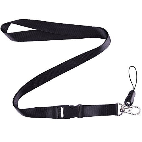 YOUOWO 5 Pack Nylon Office Neck Lanyards Detachable Buckle Enhanced Model Hook Breakaway Strap Lanyard for ID Badge,Key,Women,Men,Phones,USB,Whistles,Black,Blue,Yellow,Orange,Purple - Image 5