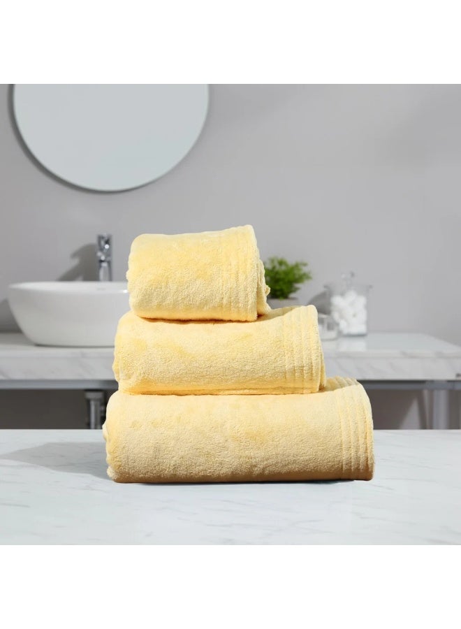 Relef Classic Medium Bath Towel 70X140 cm, Yellow - 1 Piece - Image 1