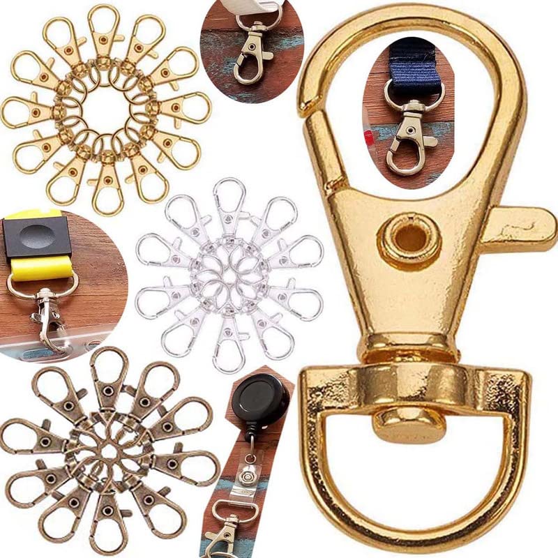 DIY Crafts DIY Crafts Pack of 5 Pcs, Nickel Silver, Swivel Clasps Lanyard Snap Hook, cnomg Metal Swivel Lanyar (Pack of 5 Pcs, Nickel Silver)  - Image 2