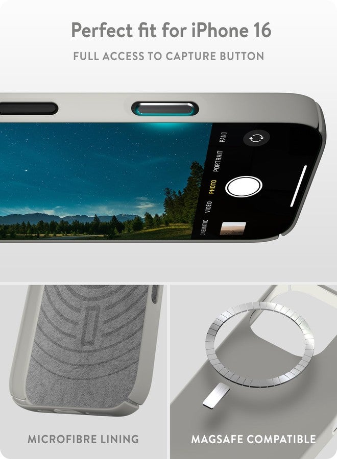 ماوس جراب Mous لهاتف iPhone 16 Pro، نحيف ومتوافق مع MagSafe - فائق النحافة 2.0 - غطاء هاتف مغناطيسي - لون حجري - Image 4