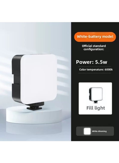 Direct Mobile Phone Live Camera Light Photo Beauty Led Fill Light Three-color Full-color RGB Atmosphere Pocket Light-Light Source Color:[low-end Version Of Pocket Lamp] (monochrome Battery Model)