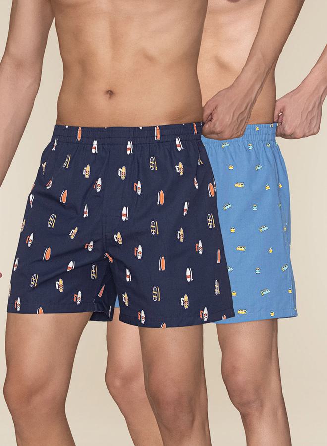 Styli Styli Pack of 2 - Printed Cotton Boxer 