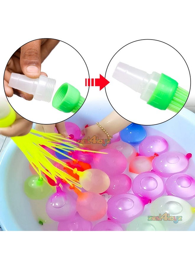 زيست فور تويز - مجموعة بالونات مائية سحرية من Zest 4 Toyz Holi للأطفال مع 4 بالونات مائية من أعشاب Holi Gulal بألوان زاهية سريعة التعبئة وسهلة الربط للاحتفالات بمهرجان هولي للأولاد والبنات (عبوة من 111 قطعة) - Image 1