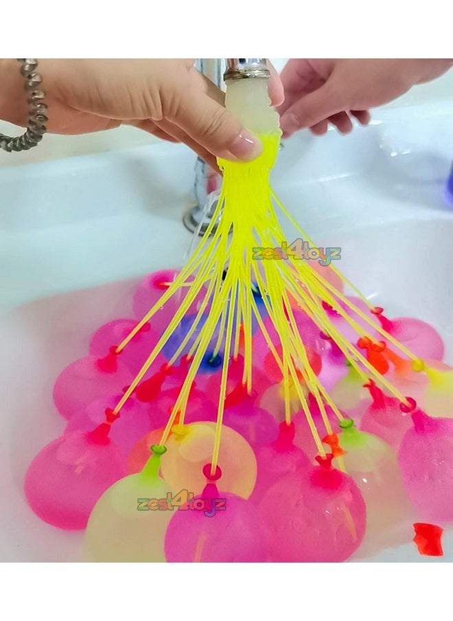 زيست فور تويز - مجموعة بالونات مائية سحرية من Zest 4 Toyz Holi للأطفال مع 4 بالونات مائية من أعشاب Holi Gulal بألوان زاهية سريعة التعبئة وسهلة الربط للاحتفالات بمهرجان هولي للأولاد والبنات (عبوة من 111 قطعة) - Image 1