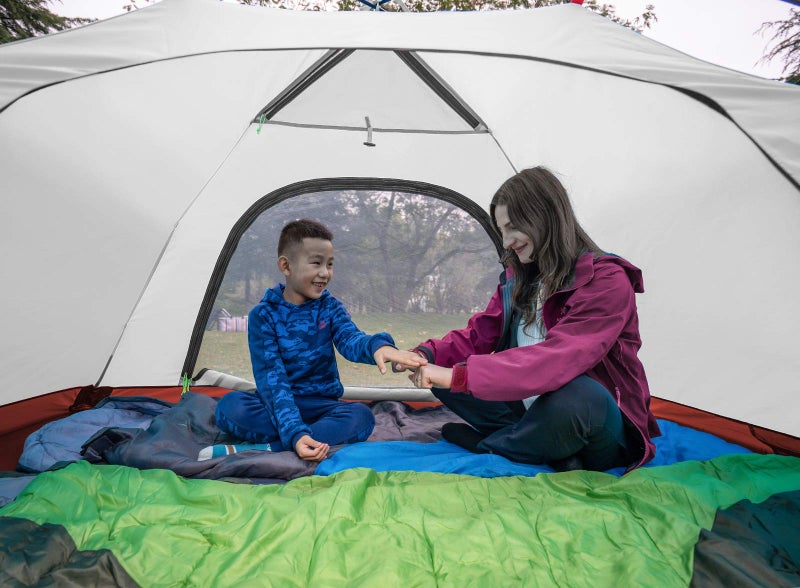 KAZOO 2ï¼4 Person Camping Tent Outdoor Waterproof Family Large Tents 2/4 People Easy Setup Tent with Porch Double Layer - Image 3
