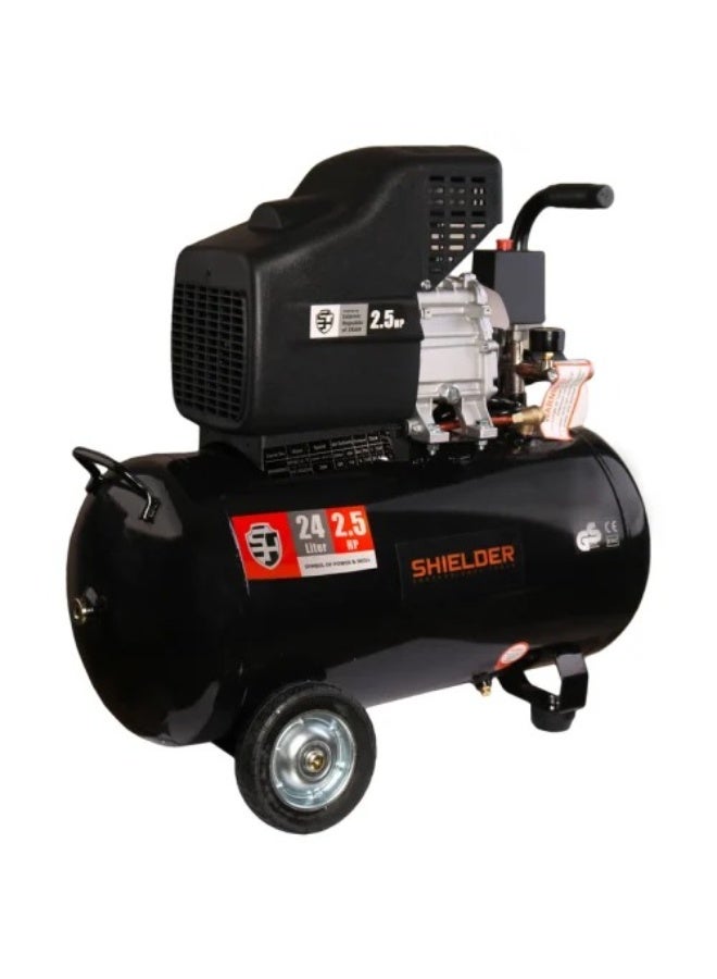 Shielder Air Compressor Oil Lubricated 24L Shielder SH-2425, 2.5HP 1800W, Dual Outlet, 115 PSI, 200L/min - Image 2