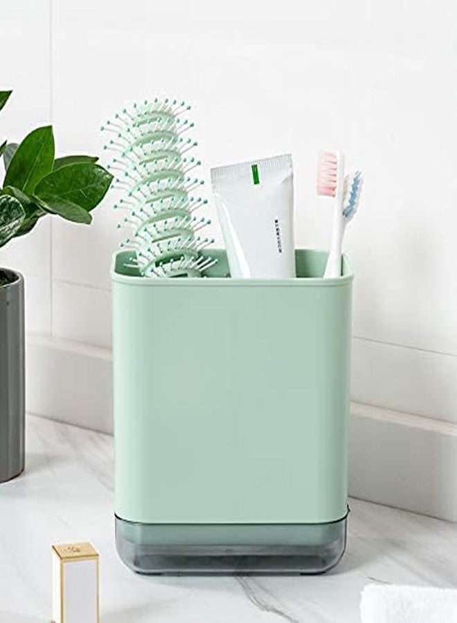 UNIQUE CART® Multifunctional Spoon Fork Chopstick Storage Holder Box Double Layer Cutlery Drain Rack Organizer Racks for Kitchen (Green) - Image 4