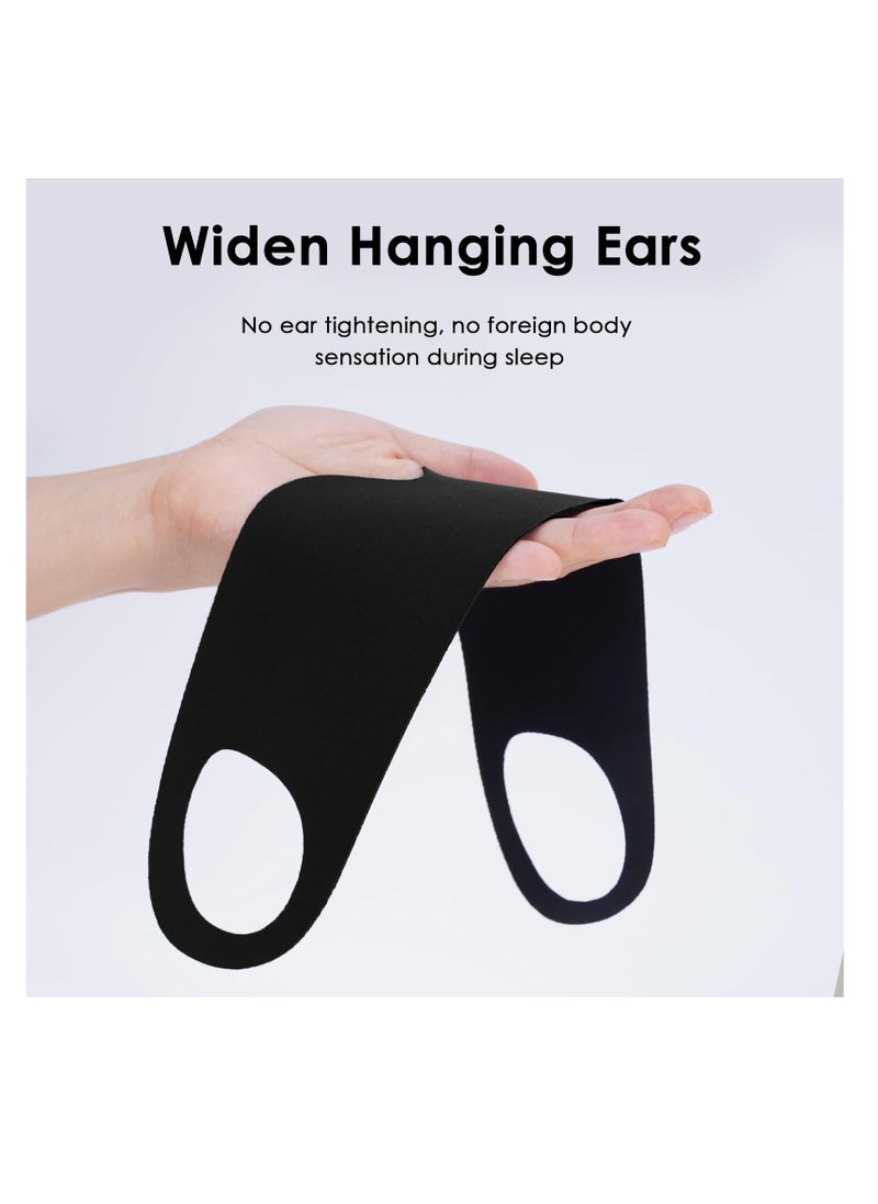 SYOSI - 3pc Over-The-Ear Sleeping Mask Set with Ear Loops - Ultra-Soft Lightweight Eye Mask for Men, Women, Couples - Ideal for Travel, Yoga, Nap - Includes Earplugs - Image 1