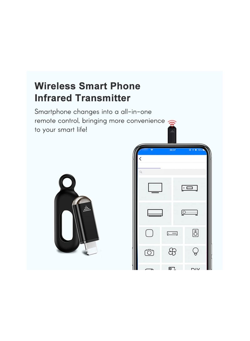 SYOSI Smartphone IR Remote Controller Adapter, Universal Mini Remote Controller Replacement for Smartphone Tv Air Conditioner Fan Camera, for Most of Your Home Appliance, Tvs, Air Conditioners(1 Pack) - Image 3