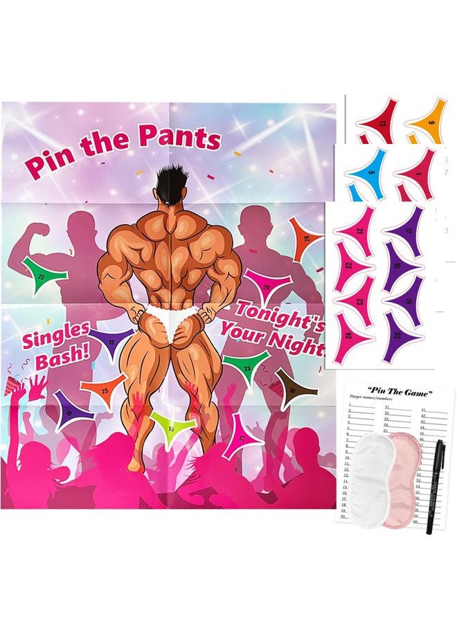 TYHJOY Bridal Shower Bachelorette Party Games Naughty, Pin Funny Games for Bridal Shower Engagement Bachelorette Wedding Shower Ice Breaker Games - 18 Guests - Image 1