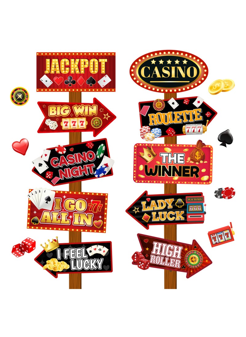 FRUITFUL PARTY 20pcs Magic Party Sign Decorations, Fantastic Party Signs Magic-Themed Party Direction Sign  - Image 1