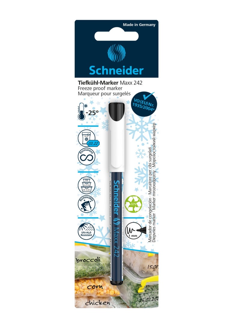 Schneider علامة ماكس 242 المقاومة للتجمد قطعة واحدة باللون الأسود - Image 1