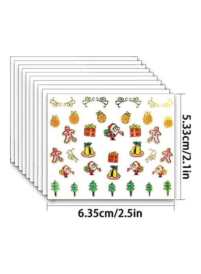 NIBEMINENT Nail Art Sticker Set Multicolour - Image 1