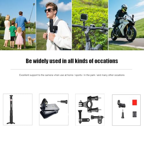Husiway Accessories Kit for DJI Osmo Action 6 Waterproof Case Diving Housing Silicone Case Glass Screen Protector Film Whole Bundle 60D - Image 5