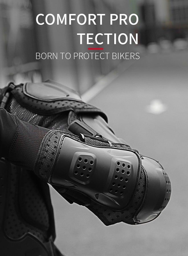 DUNISO Motorbike Protective Jacket with Chest Back Spine Armor ,Anti Wrestling Armoured Moto Clothing For ATV Motocross,Mountain Bike,Black,XL - Image 4