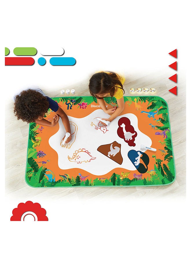 Discovery Kids Dino Doodles Jumbo Aquatic Drawing Color Changing Mess Free Art Mat for Children 3+ Years  - Image 2