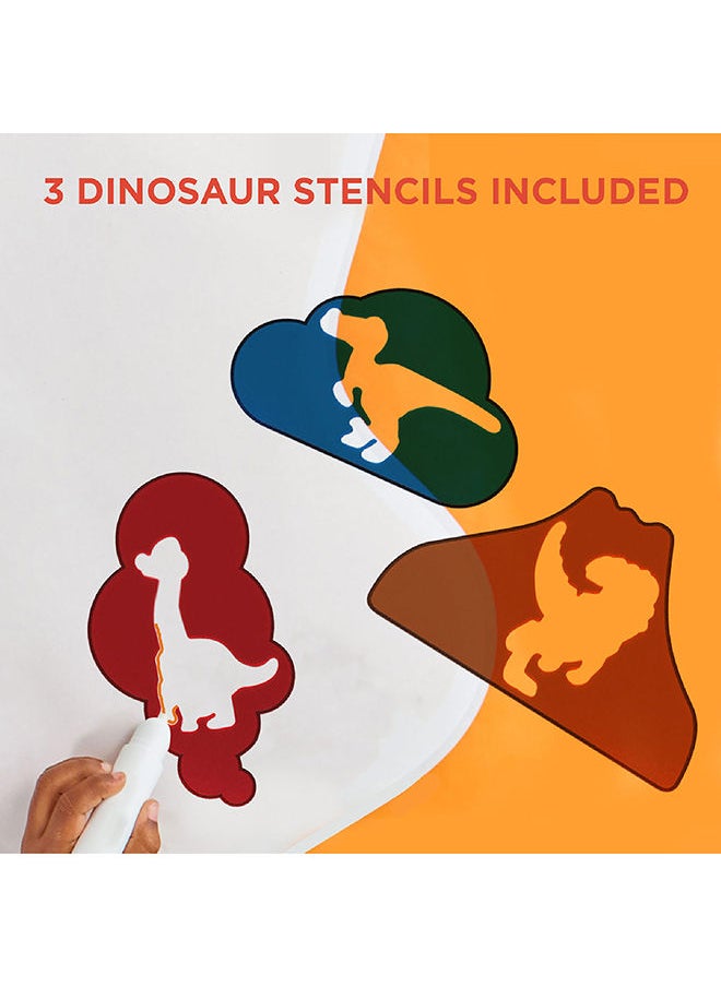 Discovery Kids Dino Doodles Jumbo Aquatic Drawing Color Changing Mess Free Art Mat for Children 3+ Years  - Image 5