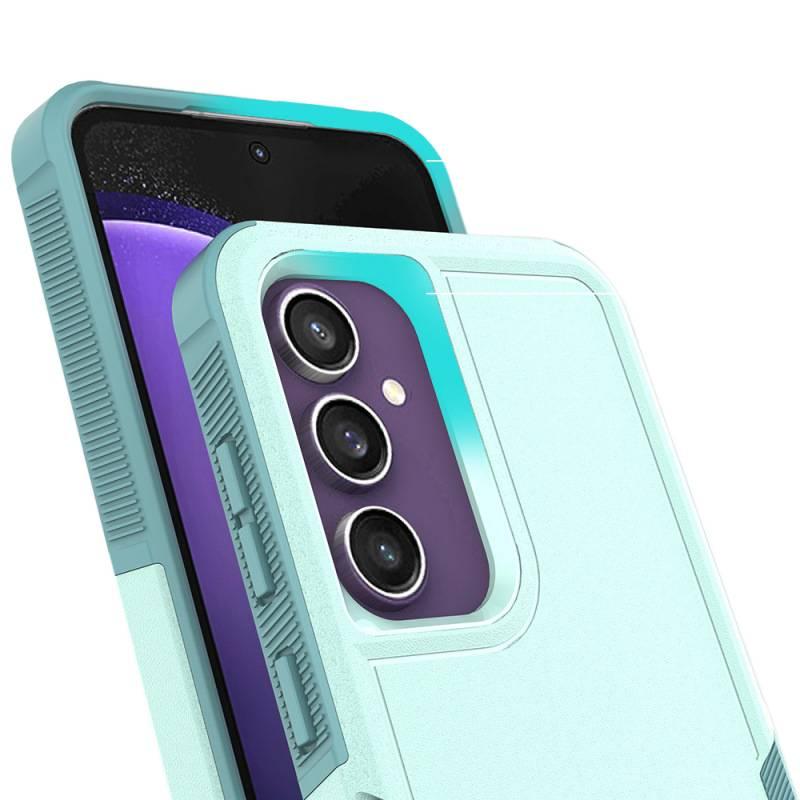 غطاء مزدوج الطبقات | مقاوم للصدمات لـ Samsung Galaxy A32 | حماية من السقوط | تصميم مزدوج الطبقات | TPU - Image 3