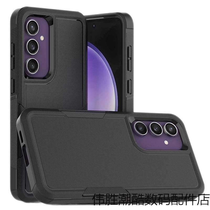 غطاء مزدوج الطبقات | مقاوم للصدمات لـ Samsung Galaxy A32 | حماية من السقوط | تصميم مزدوج الطبقات | TPU - Image 1