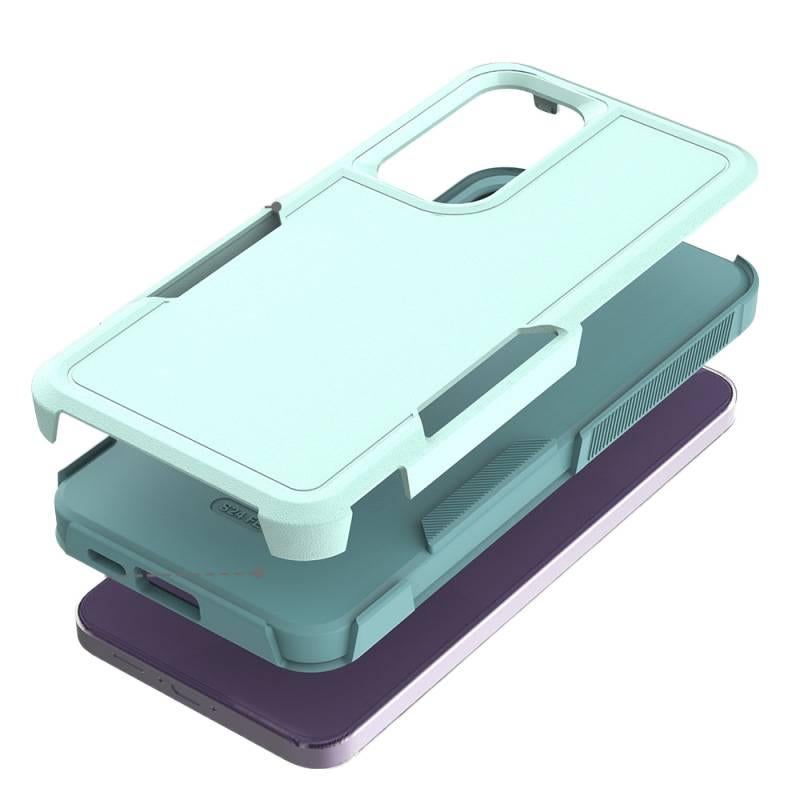 غطاء مزدوج الطبقات | مقاوم للصدمات لـ Samsung Galaxy A32 | حماية من السقوط | تصميم مزدوج الطبقات | TPU - Image 4