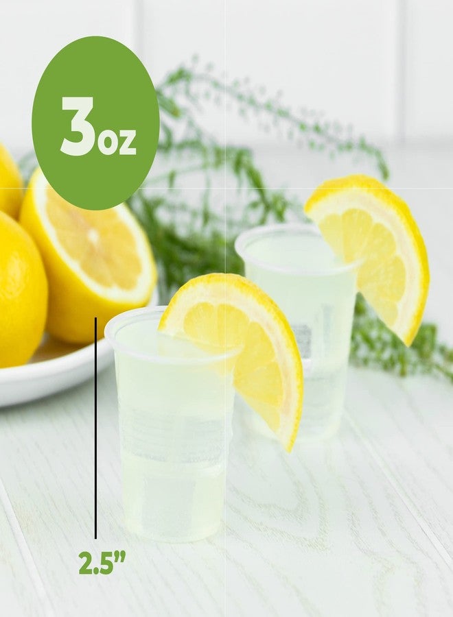 Framo 3 Oz Clear Plastic Cups, Small Disposable Bathroom Mouthwash Cups,(300 count) - Image 2