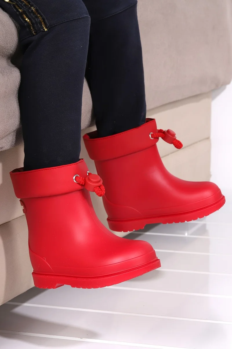 ايجور W10257 Bimbi Euri Girls/Boys Waterproof Rain Snow Boots Red