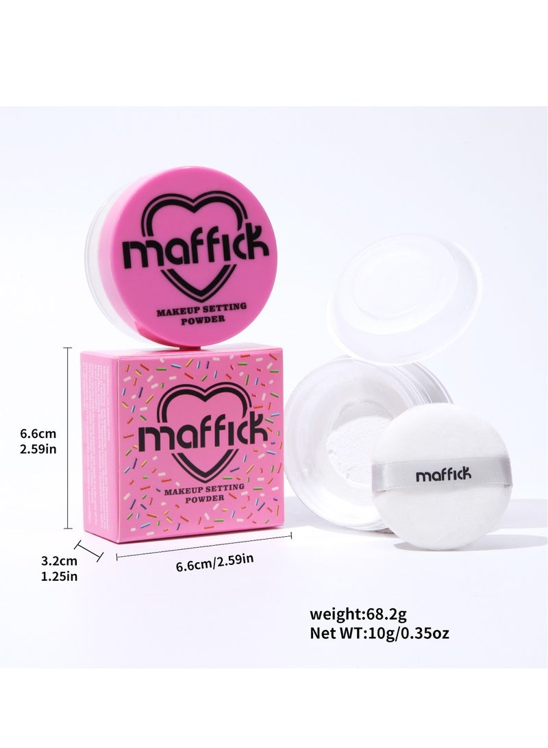 Maffick High Definition Powder - Soft Luminance, Lightweight Loose Powder for Perfect Makeup Setting - 0.35 oz - Image 5