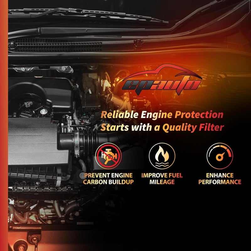 EPAuto GP171 (CA10171) Engine Air Filter, Replacement for Toyota Camry L4 Gas (2007–2017), Venza L4 Gas (2009–2016) – Rigid Panel Filter for 2.4L/2.5L Engines - Image 5