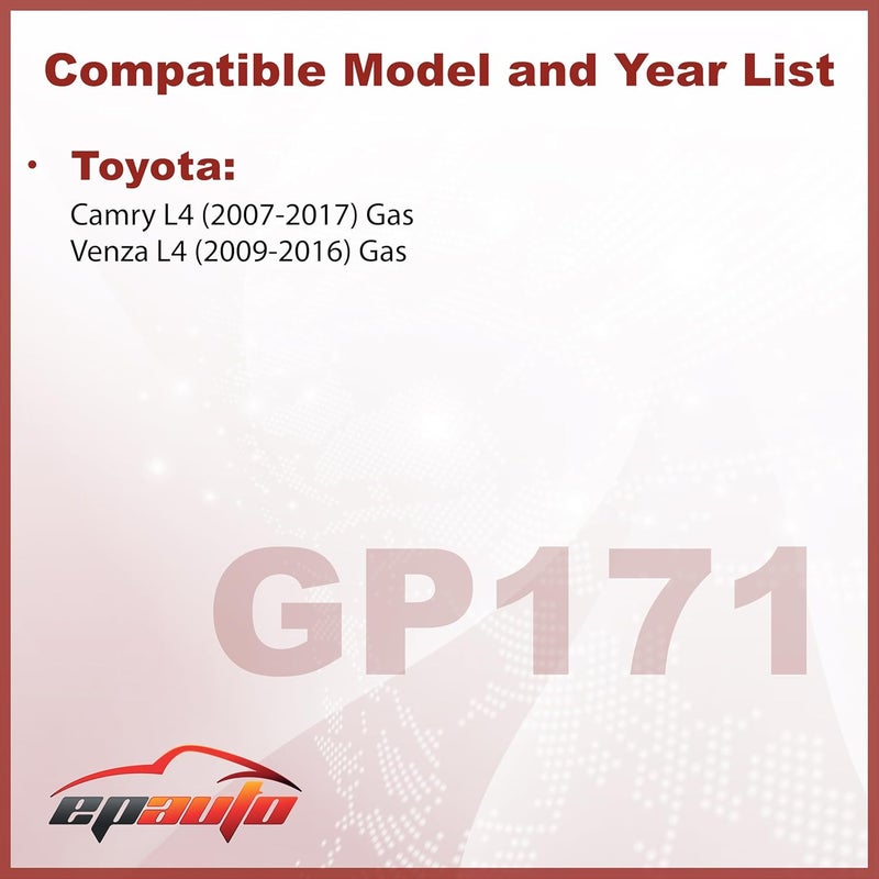 EPAuto GP171 (CA10171) Engine Air Filter, Replacement for Toyota Camry L4 Gas (2007–2017), Venza L4 Gas (2009–2016) – Rigid Panel Filter for 2.4L/2.5L Engines - Image 2