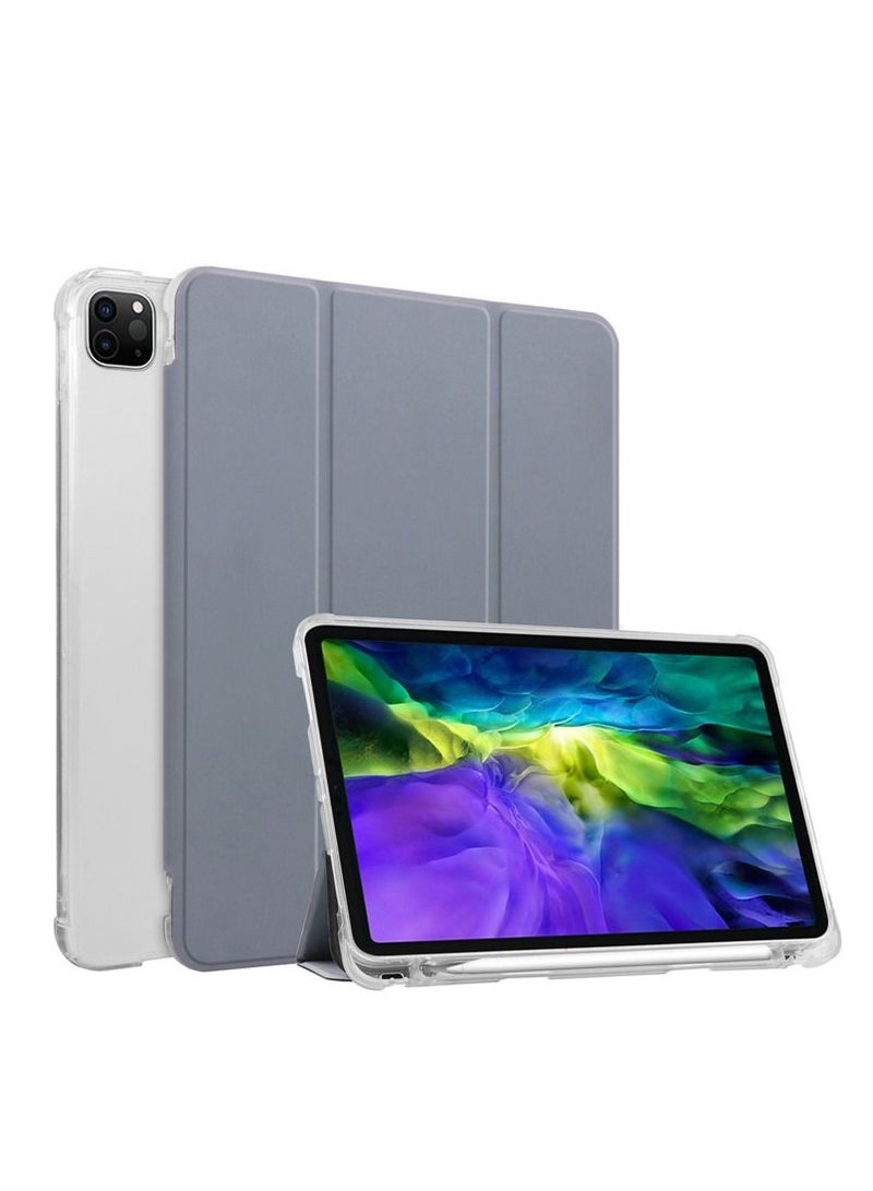 Loquat Grey iPad case with pen slot