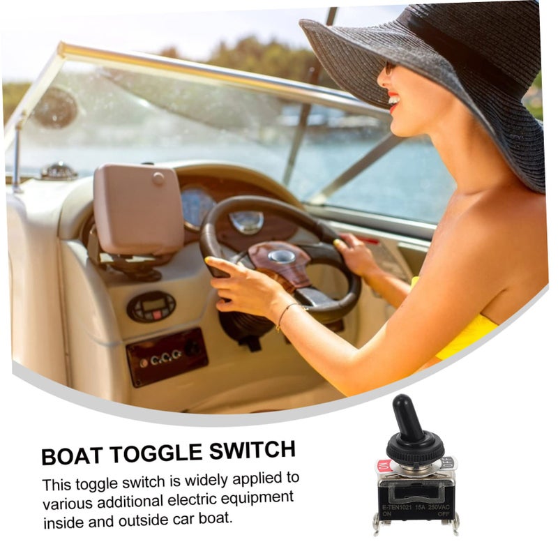 5 Sets Boat Toggle Switch With Protective Caps Off Position For Automotive Marine Use - Image 5