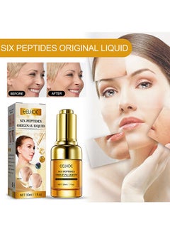 Six Peptides Original Liquid，Hexapeptide Facial Essence Anti-wrinkle Anti-aging Firming Moisturizing Serum Skin Care Pamper Your Skin Keep It Hydrated 30ml