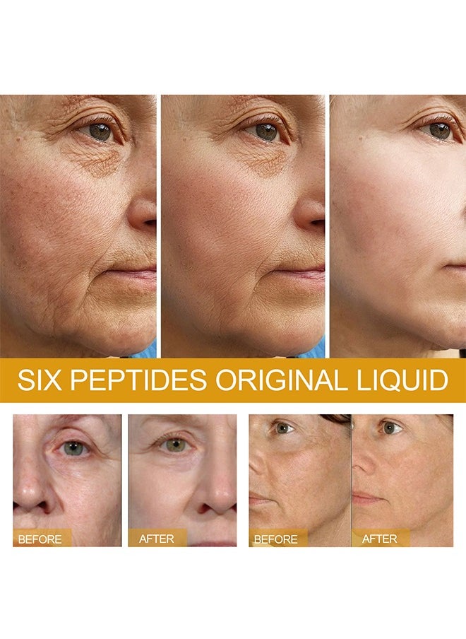 EELHOE - Six Peptides Original Liquid，Hexapeptide Facial Essence Anti-wrinkle Anti-aging Firming Moisturizing Serum Skin Care Pamper Your Skin Keep It Hydrated 30ml - Image 1