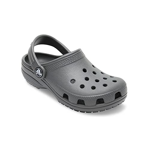 Crocs Kids Classic Clog (Toddler) - Clogs for Kids - Synthetic Upper - Ventilation Holes - Round Toe Slate Grey 9 Toddler M - Image 3