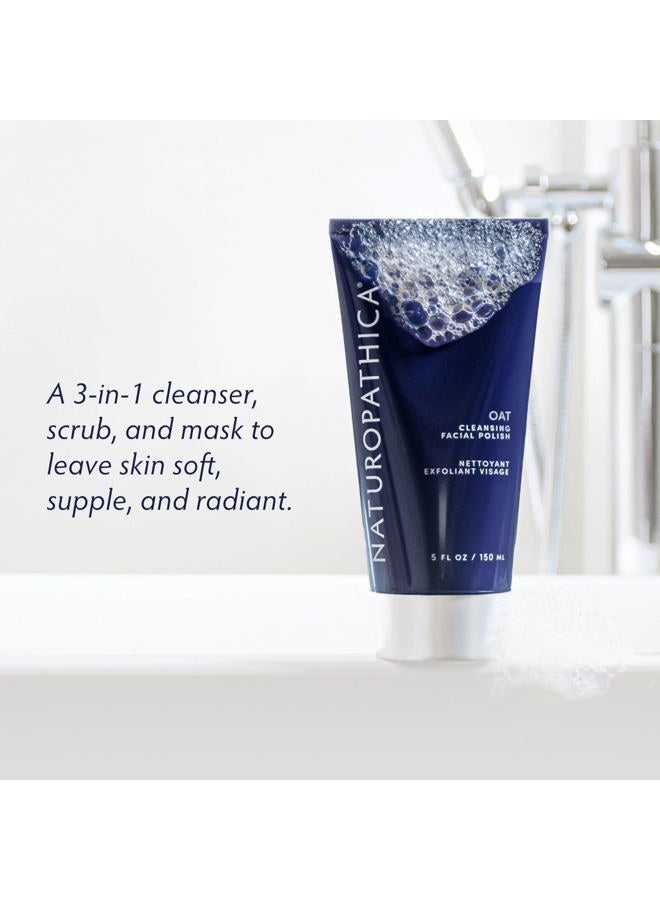 Naturopathica Oat Cleansing Facial Polish - Multi-Use Facial Cleanser - Face Scrub & Facial Mask - Exfoliating Face Wash for Women & Men - Face Exfoliate - Gentle Exfoliating Face Wash - 5 floz - Image 2