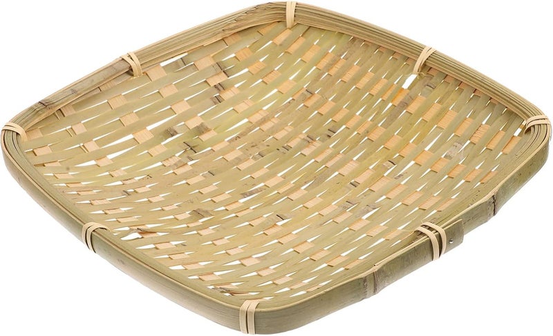 Woven Storage Basket 21 5X21 5X3 5CM Multi Purpose Organizer For Kitchen Room Design - Image 1
