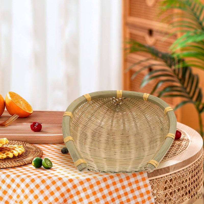 Woven Storage Basket 21 5X21 5X3 5CM Multi Purpose Organizer For Kitchen Room Design - Image 4
