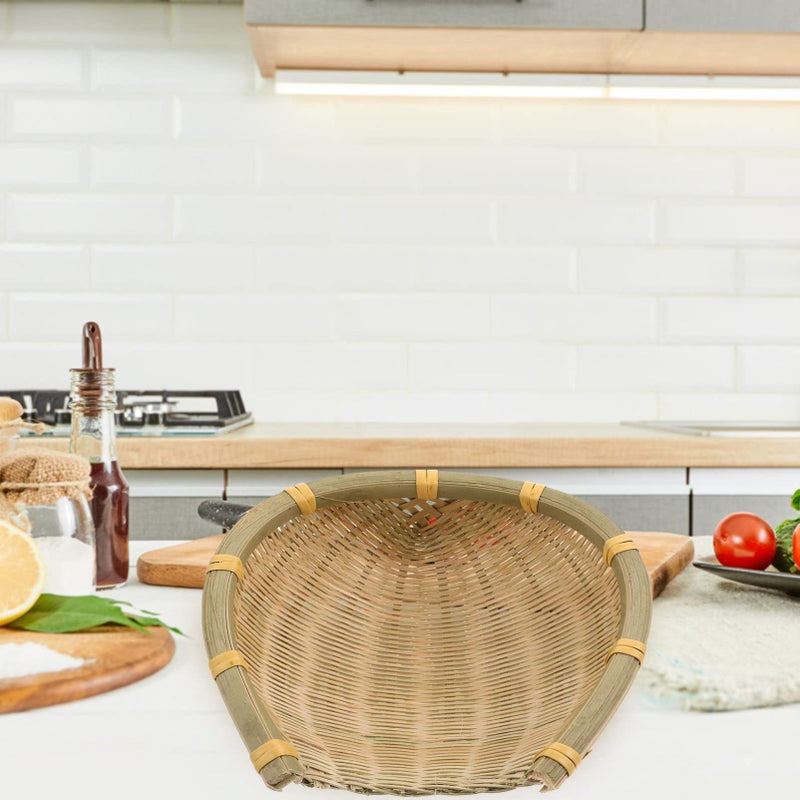 Woven Storage Basket 21 5X21 5X3 5CM Multi Purpose Organizer For Kitchen Room Design - Image 5
