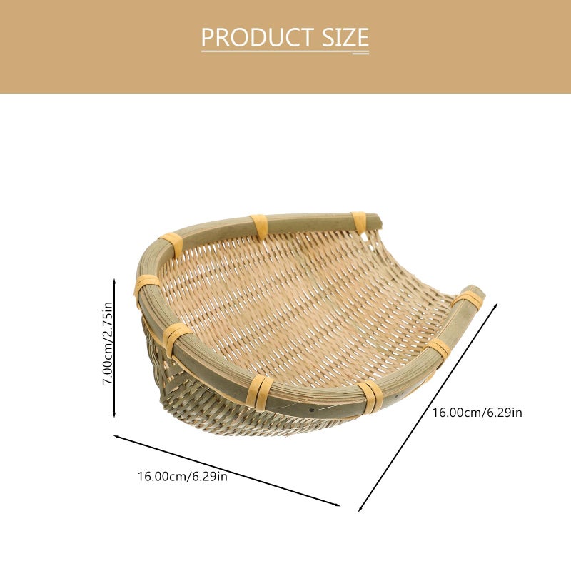 Woven Storage Basket 21 5X21 5X3 5CM Multi Purpose Organizer For Kitchen Room Design - Image 3