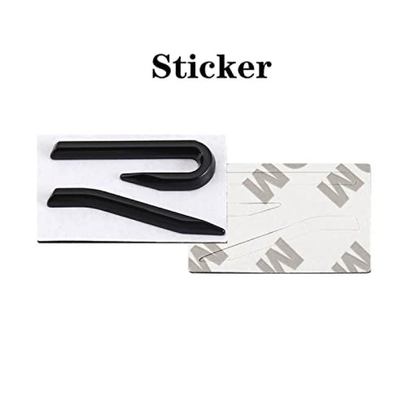 3D R Line Emblem Badge: Red Aircraft-Grade Aluminum - Peel-And-Stick Installation Front Hood Grille Badge for Volkswagen Golf, Passat, Tiguan & More - Image 5