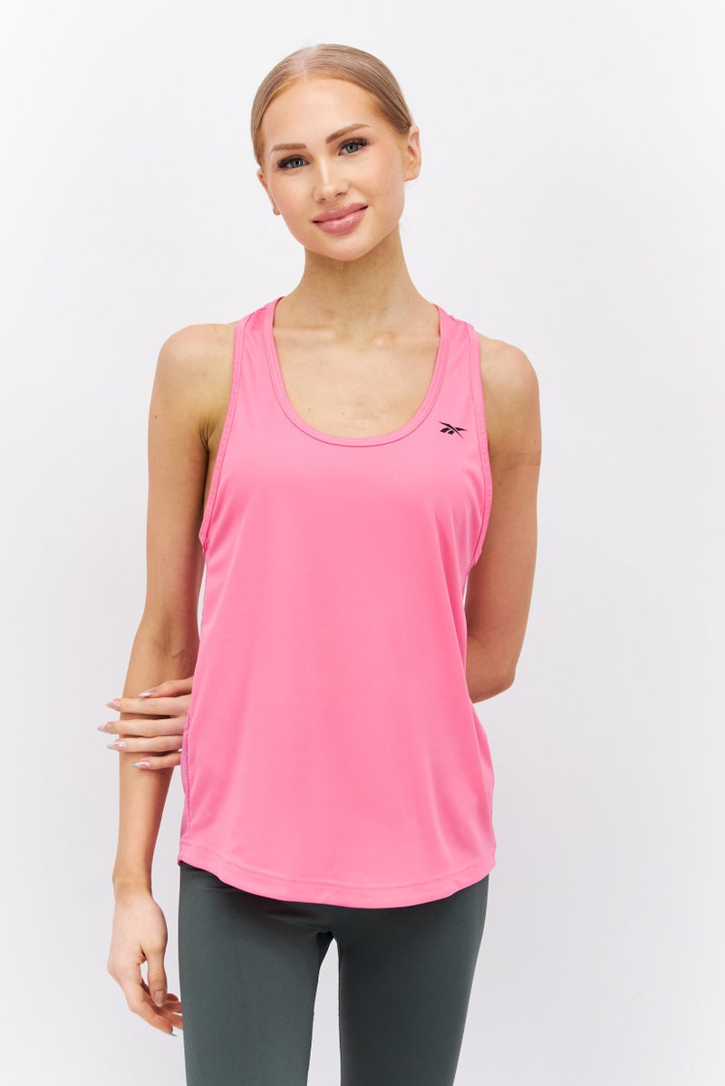 Reebok Women Sportswear Fit Sleeveless Training Tank Top, Pink  - Image 1