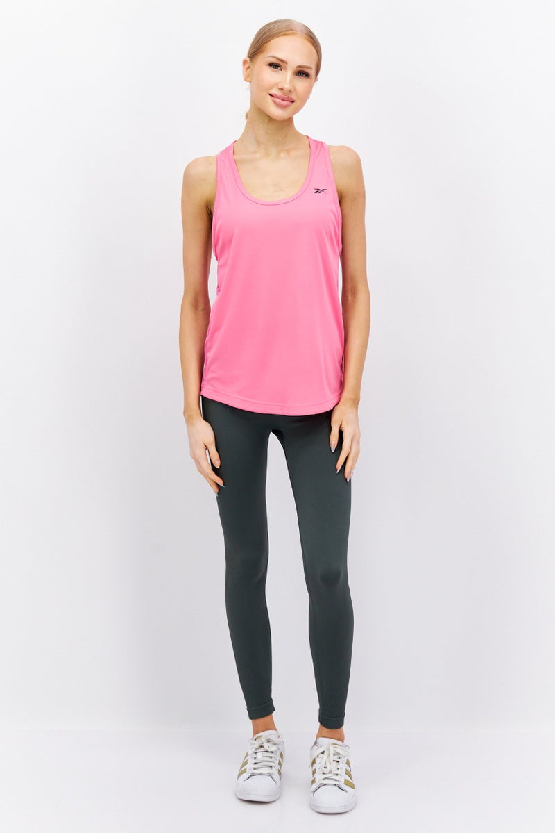 Reebok Women Sportswear Fit Sleeveless Training Tank Top, Pink  - Image 2