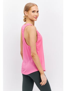 Reebok Women Sportswear Fit Sleeveless Training Tank Top, Pink  - Image 3