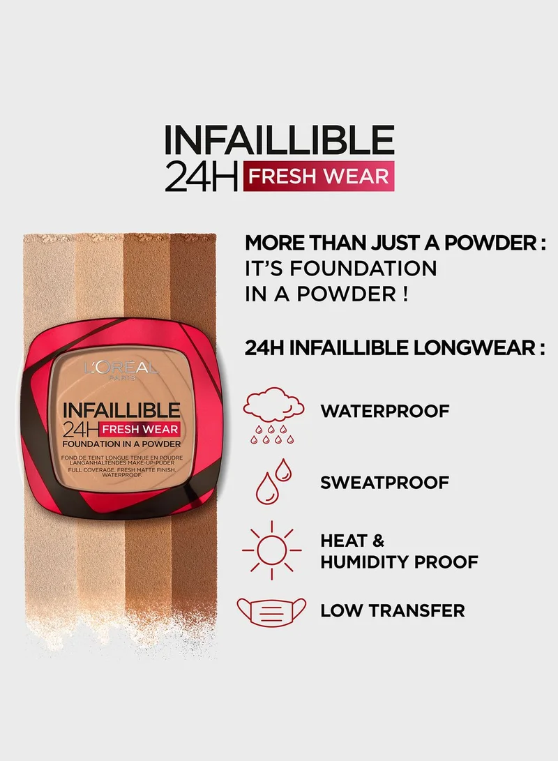 L'OREAL PARIS Infaillible 24H Fresh Wear Foundation In A Powder - 40 Cashmere