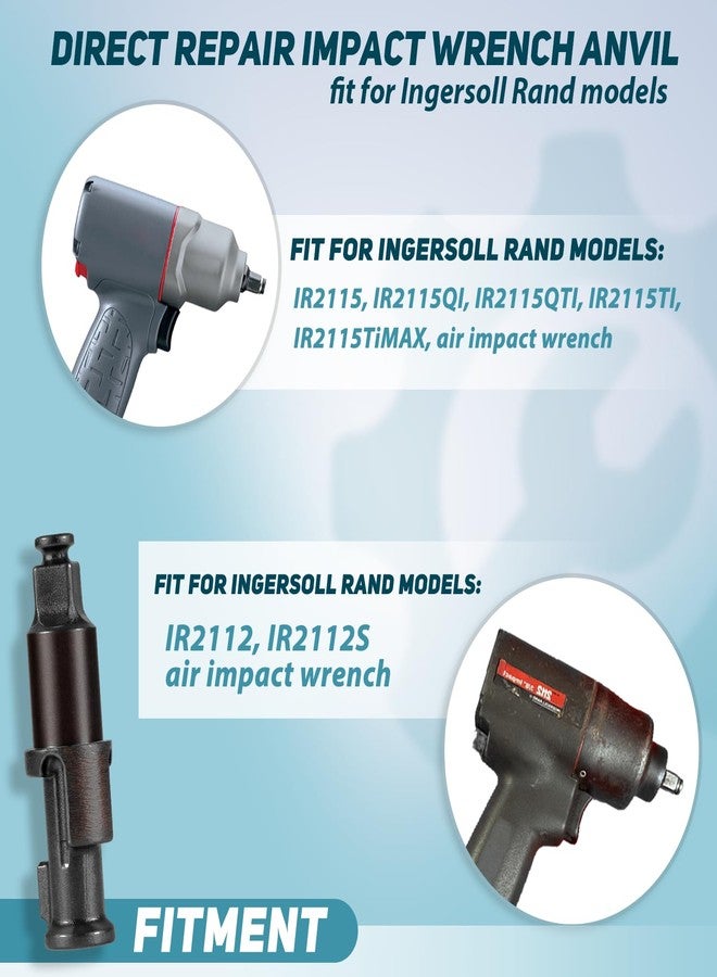 Camoo 3/8" Drive Air Impact Anvil Repair Kit with New O-ring and Retainer, Fit for Ingersoll Rand Air Impact Wrench IR2112, IR2115, IR2115TiMAX Repair Parts - Image 2