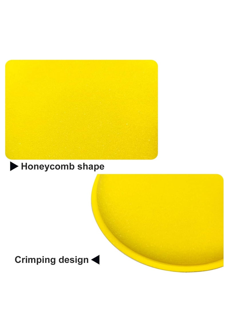 Oasisgalore 12 Pcs 4" Yellow Car Sponge Detailing Pads for Car Wax Application  - Image 4
